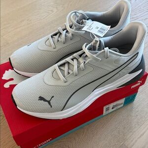 New Puma Men's Disperse Light Gray Sneakers US12